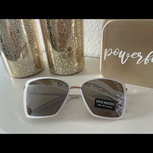 Steve Madden sunglasses white frames